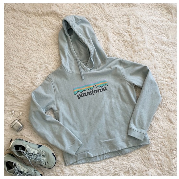 Patagonia Mint Pastel Hoodie Sweater Size M - Picture 9 of 11